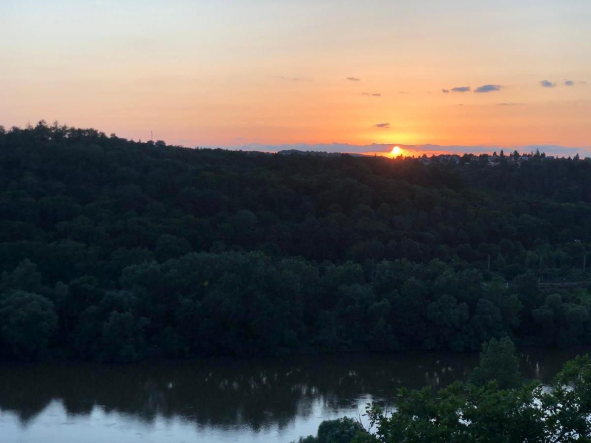 Apartman - E - Vyhlidka Nad Rekou Zdiby Buitenkant foto